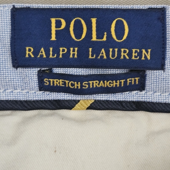 Polo Ralph Lauren Men's The Polo Chino Pants 33x32 Khaki Classic Cotton Twill - Picture 10 of 13
